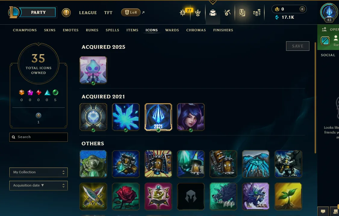 【 NA 】∙ Emerald 3 36 LP ♦️ 64% WR ♦️ 17.1K BE ♦️ Changeable Name☑️Unverified Email☑️ Honor Level 4🚚 Instant Delivery 
